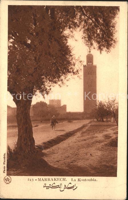 Marrakech Marrakesch La Koutoubia Mosquee Moschee