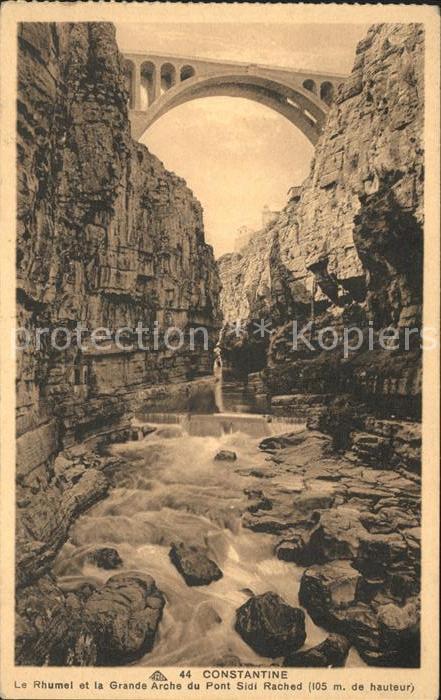 Constantine Algerien Gorges du Rhumel et la Grande Arche du