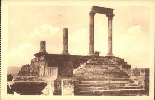 Timgad Ruines Romaines Temple du Genie de la C