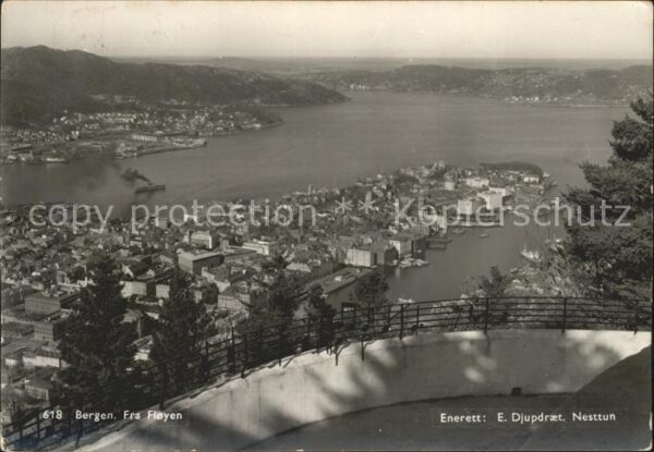 Bergen Norwegen Panorama