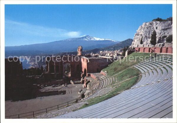 Taormina Sizilien Teatro greco Griechisches Theater Vulka
