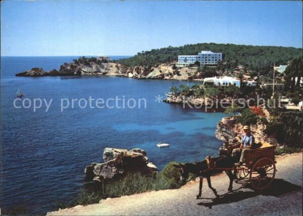 Cala Fornells Bucht Eselkarren