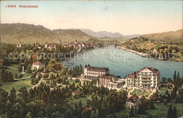 Rheinfelden Baden Panorama Rhein