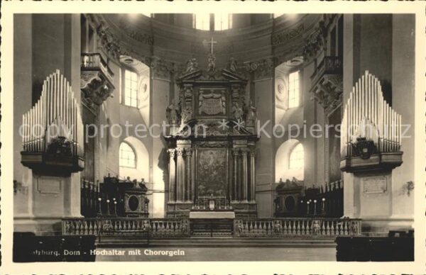 Salzburg Oesterreich Dom Hochaltar mit Chororgeln