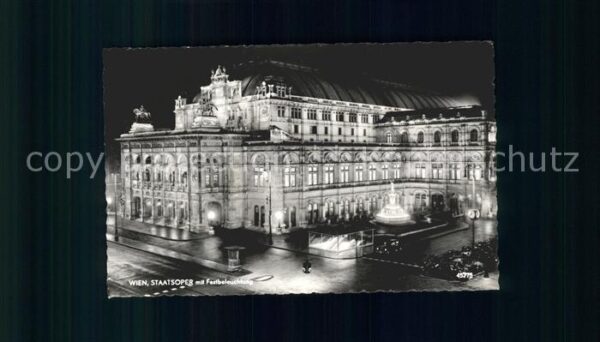 Wien Staatsoper in Festbeleuchtung