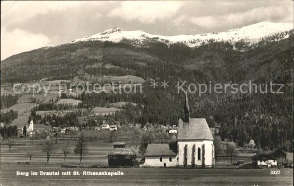 Berg Drautal mit St Athanaskapelle