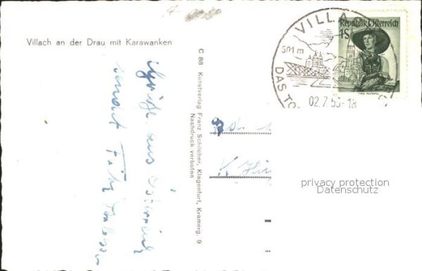 Villach Kaernten mit Drau und Karawanken – Bild 2