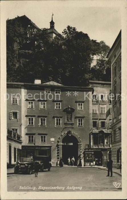 Salzburg Oesterreich Kapuzinerberg Aufgang