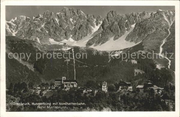 Innsbruck Hungerburg mit Nordkettenbahn Hotel Mar