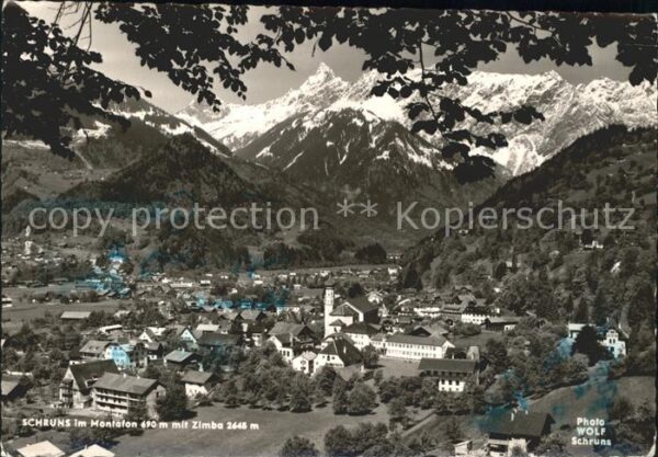 Schruns Vorarlberg im Montafon mit Zimba