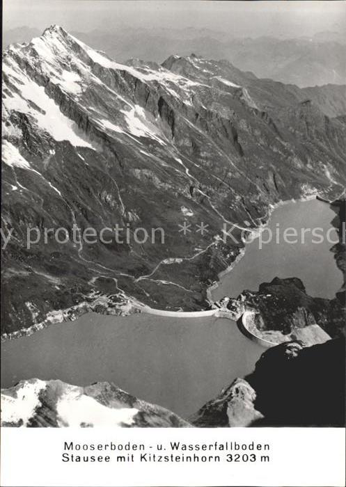 Kitzsteinhorn mit Stausee Mooserboden und Wasserfallb