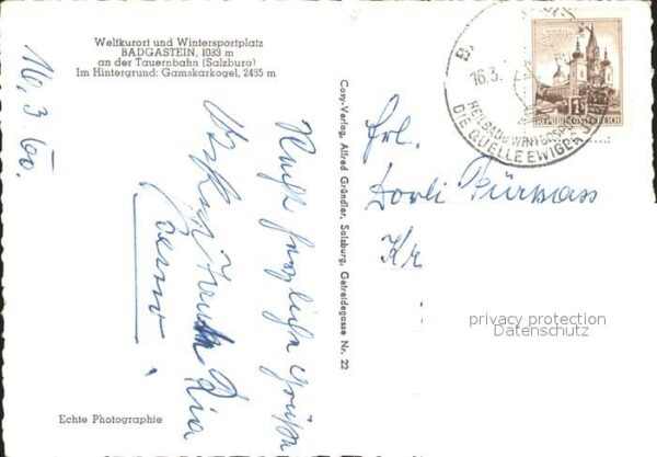 Badgastein mit Gamskarkogel – Bild 2