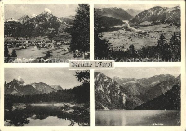 Reutte Tirol Tannheimer Berge Lechtaler Alpen Urisee