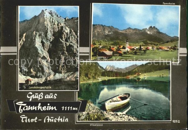 Tannheim Tirol Landsbergerhütte Ortsblick Vilsalpsee