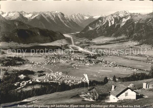 Reutte Tirol und Umgebung mit Lechtaler Alpen von de