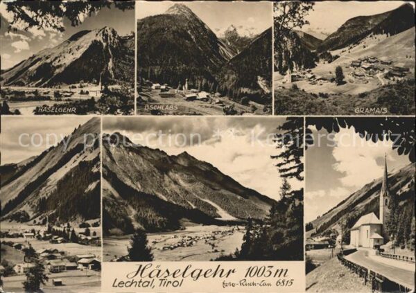 Haeselgehr mit Bschlabs Gramais Panorama Strassenp
