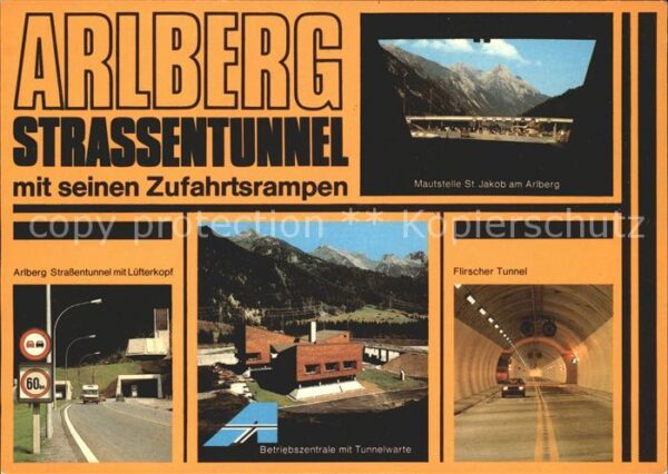 Arlberg Mautstelle St Jakob Strassentunnel mit