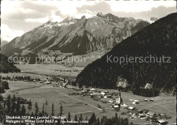 Stockach Tirol im Lechtal mit Holzgau und Hohes Licht