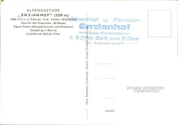 Zell Ziller Tirol Alpengasthof Enzianhof – Bild 2