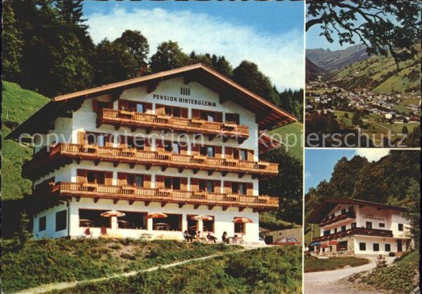 Hinterglemm Saalbach Pension und Cafe Hinterglemm Ortsansich