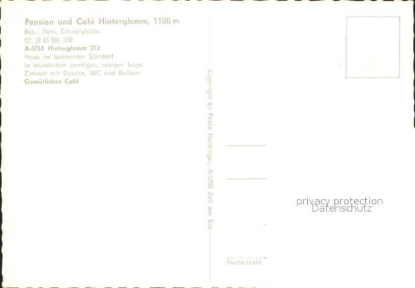Hinterglemm Saalbach Pension und Cafe Hinterglemm Ortsansich – Bild 2