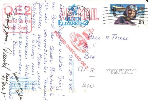 Dampfer Oceanliner Queen Elizabeth 2 Cunard Line – Bild 2