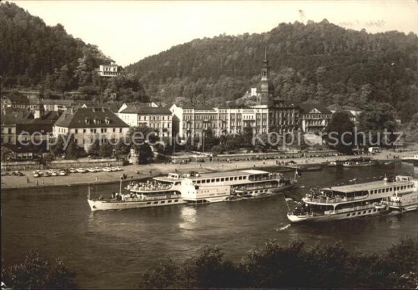 Faehre Ferry Bac Traghetto-- Ernst Thälmann Karl Marx Bad Schandau