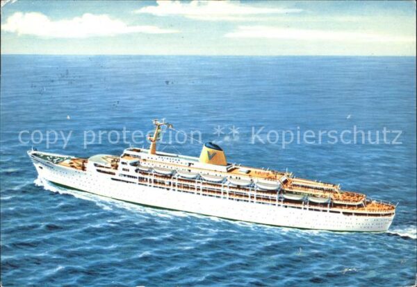 Faehre Ferry Bac Traghetto-- T.V. Fairstar Sitmar Line Genoa