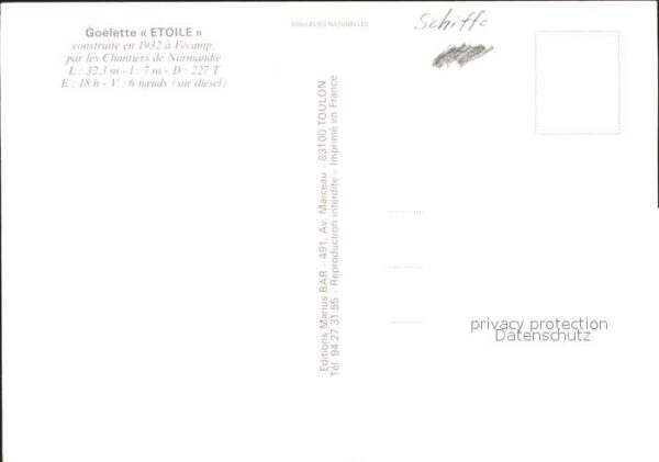 Segelschiffe Goelette Etoile – Bild 2