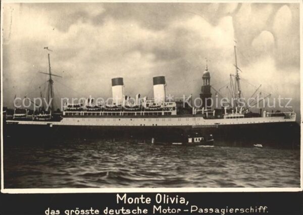 Dampfer Oceanliner Monte Olivia