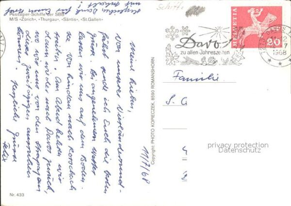 Motorschiffe M/S Zürich Thurgau Säntis St. Gallen Ro – Bild 2
