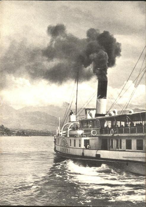 Dampfer Seitenrad Vevey