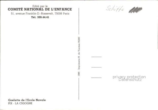 Segelschiffe Goelette de l'Ecole Navale Pix La Cigog – Bild 2