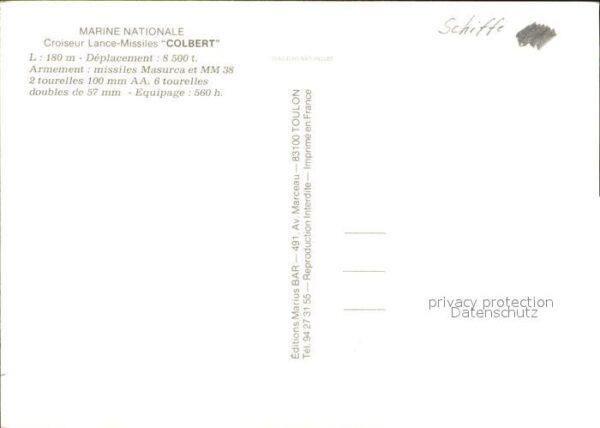 Marine Colbert Croiseur Lance-Missiles – Bild 2