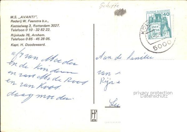 Motorschiffe M.S. Avanti – Bild 2