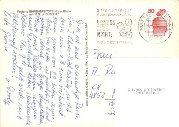 Motorschiffe M.S. Helvetia Festung Ehrenbreitstein – Bild 2