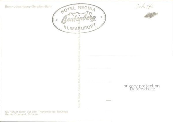 Motorschiffe MS Stadt Bern Thunersee Neuhaus – Bild 2