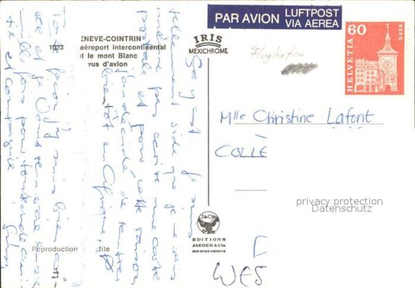 Flughafen Airport Aeroporto Geneve-Cointrin Mont Blanc – Bild 2