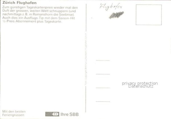 Swissair Zürich Flughafen – Bild 2
