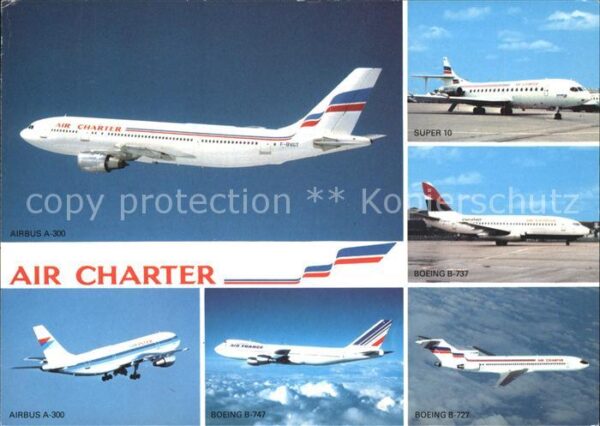 Flugzeuge Zivil Air Charter Airbus A-300 Super 10 Boein