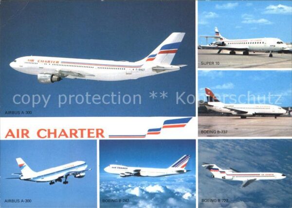 Flugzeuge Zivil Air Charter Airbus A-300 Boeing B-737