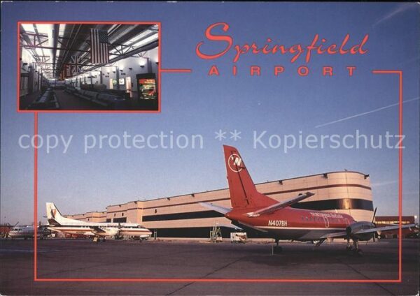Flughafen Airport Aeroporto Springfield Flugzeug