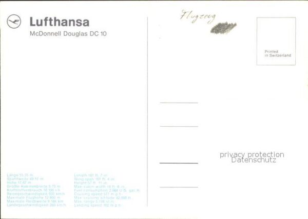 Lufthansa McDonnell Douglas DC 10 – Bild 2