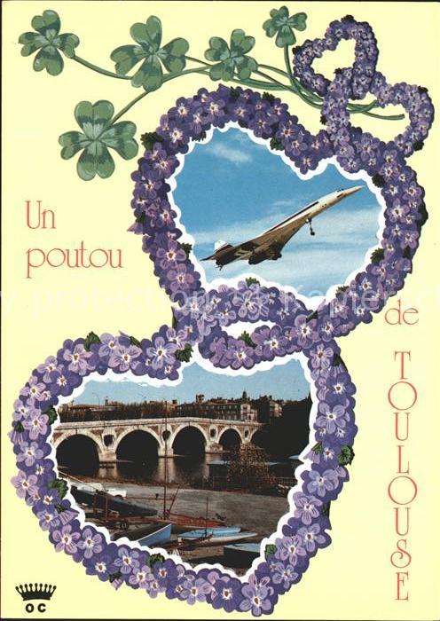 Flugzeuge Zivil Concorde Toulouse Pont Neuf Veilchenbla