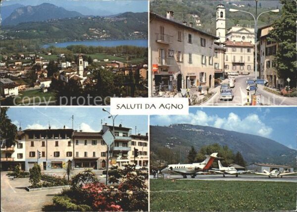 Flughafen Airport Aeroporto Flugzeug Agno Lago di Lugano