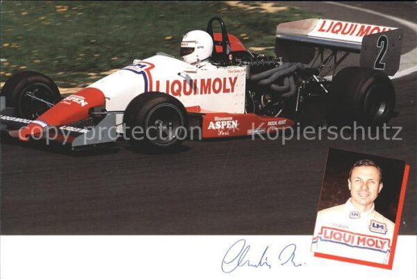 Motorsport Autosport Christian Debias Autogramm