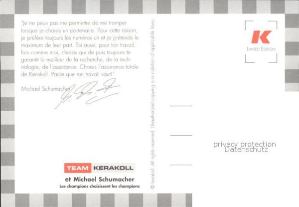 Persoenlichkeiten Michael Schuhmacher Kerakoll Werbung – Bild 2