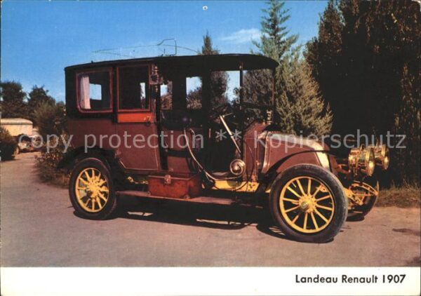Autos Oldtimer Landeau Renault 1907