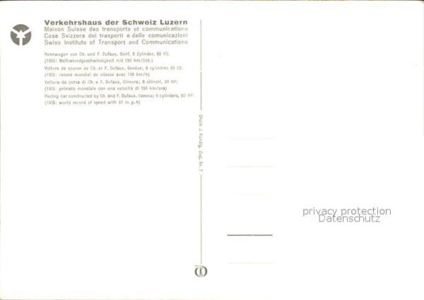 Autos Rennwagen Ch. und F. Dufaux Verkehrsmus – Bild 2