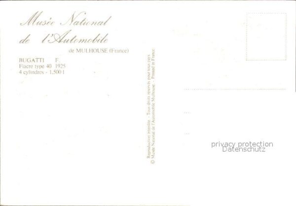 Autos Oldtimer Bugatti F. Fiacre type 40 1925 – Bild 2